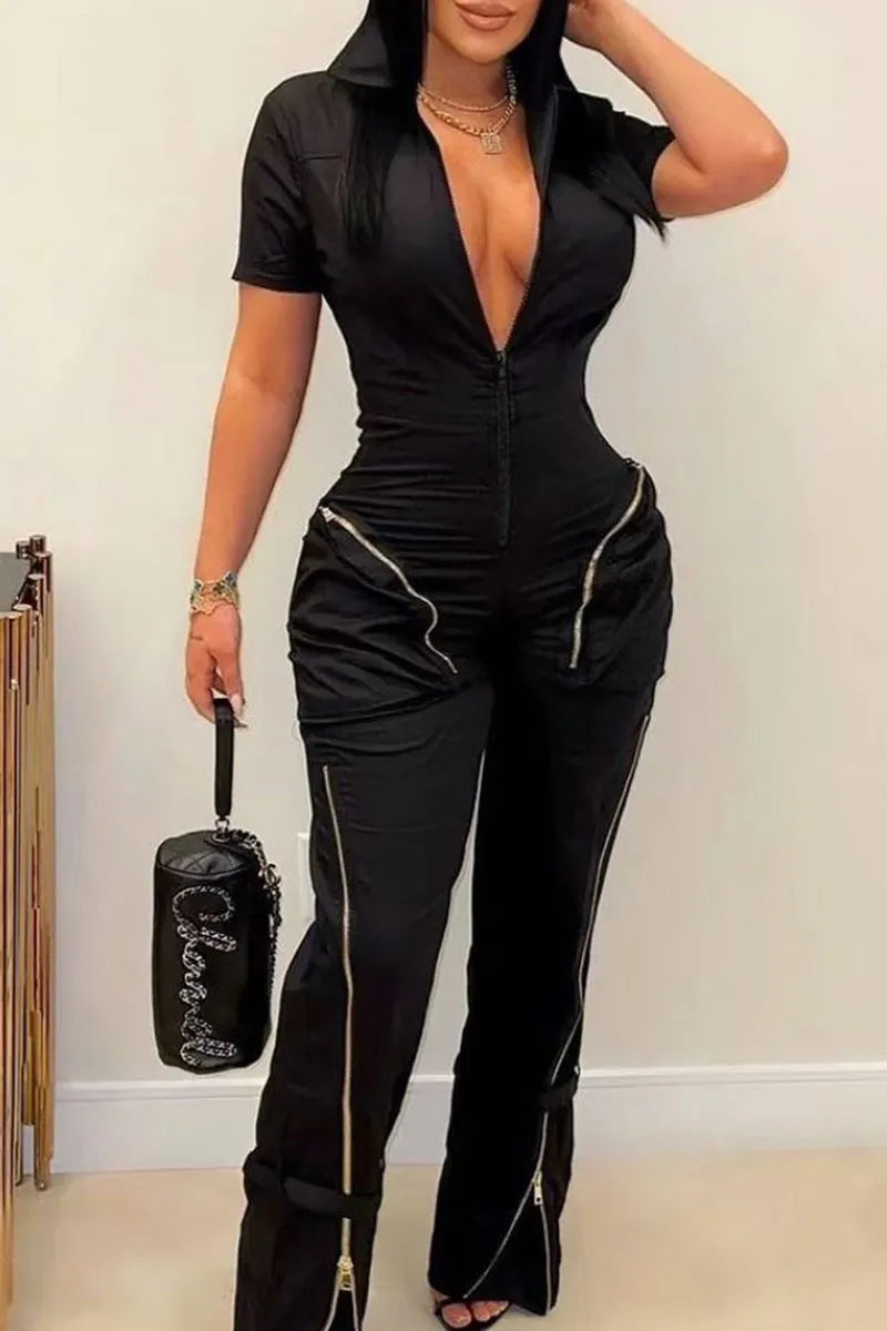 One piece cargo jumpsuit
